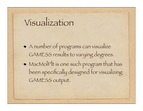 Quantum Chemistry with GAMESS - Materials Computation Center