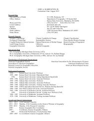 JOHN HARRINGTON, JR. Curriculum Vitae January 2012 Personal ...