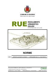 RUE REGOLAMENTO URBANISTICO EDILIZIO - Comune di Budrio