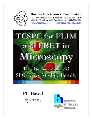 TCSPC for FLIM and FRET in - Boston Electronics Corporation