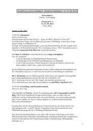 Protokoll Nr. 1 - St. Andreas Kirche Dietenhofen