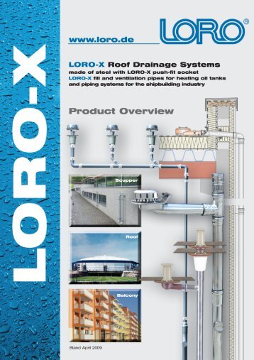 LORO-X Roof drainage systems