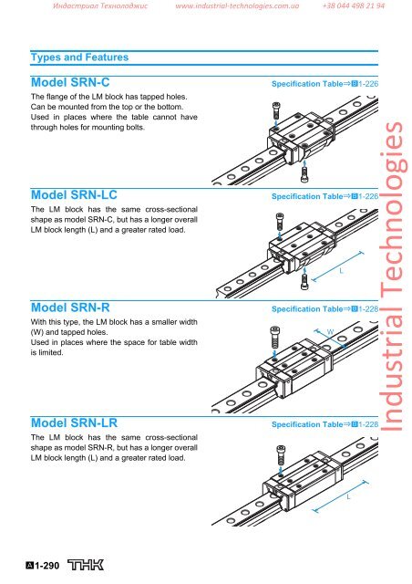 LM Guide THK - Industrial Technologies