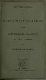 Vol 5 - Dumfriesshire & Galloway Natural History and Antiquarian ...