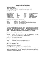 Curriculum Vitae and Publications - Isped