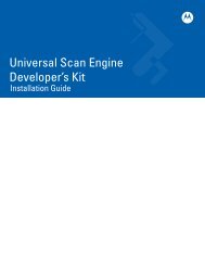 Hardware Universal Scan Engine Developer's Kit - Motorola Solutions