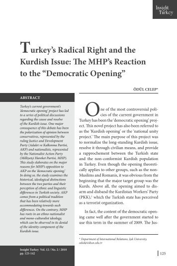 Turkey's Radical Right and the Kurdish Issue: The ... - Insight Turkey