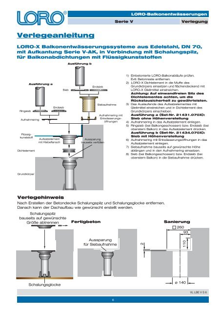 Verlegeanleitung