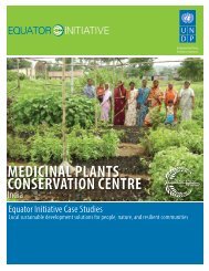 Medicinal Plants Conservation Centre (MPCC) - Equator Initiative