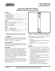 Total Access® 4303 STS-1 Module Installation and Maintenance ...