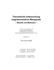 Theoretische Untersuchung magnetoresistiver Manganate