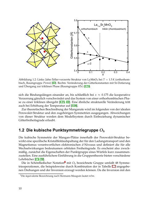 Theoretische Untersuchung magnetoresistiver Manganate