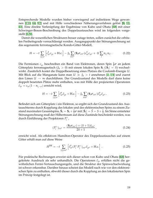 Theoretische Untersuchung magnetoresistiver Manganate