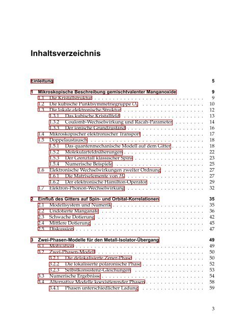 Theoretische Untersuchung magnetoresistiver Manganate