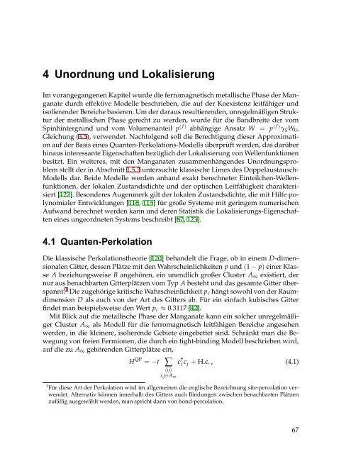 Theoretische Untersuchung magnetoresistiver Manganate