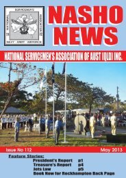 national servicemen's association of aust (qld) inc. - Nasho Front Page