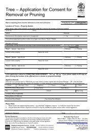 Tree - Application for Consent for Removal or Pruning (@July2013)