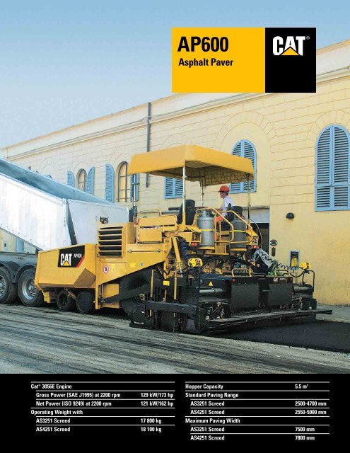 AP600 Asphalt Paver