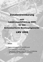 Bauhauptgewerbe LMV-Zusatzvereinbarung LMV58