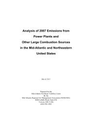 Analysis of 2007 Emissions from Power Plants and Other ... - MARAMA