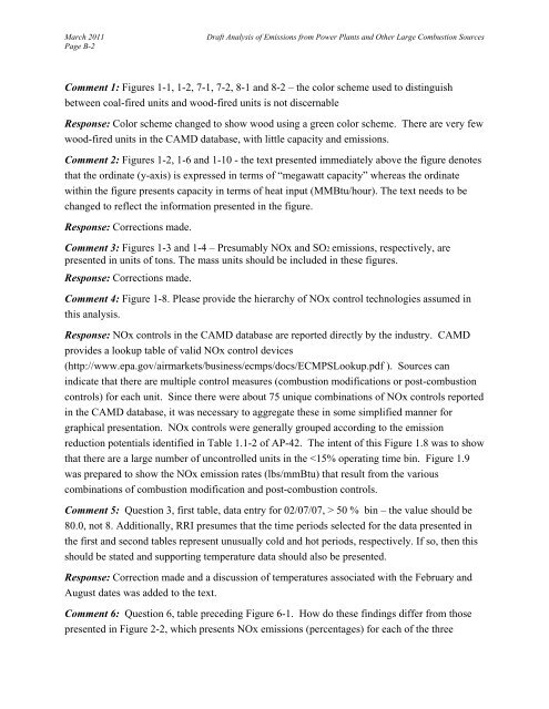 Analysis of 2007 Emissions from Power Plants and Other ... - MARAMA