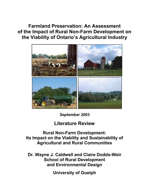 An Assessment of the Impact of Rural Non-Farm Development on ...