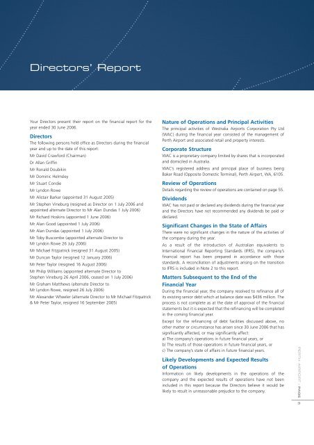 Perth Airport Financial Report 2005/06 (2.06 MB)