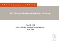 FATCA Regulations on Cross Border Financing - IPBA 2012