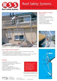RSS Fallskyddssystem - Roofac Safety