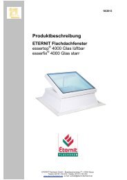 Produktbeschreibung - Eternit Flachdach GmbH
