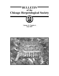 June - Chicago Herpetological Society