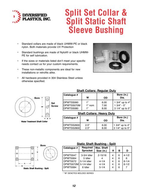 Table of Contents - Diversified Plastics