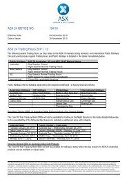 194/10 ASX 24 Trading Hours 2011 / 12 - Australian Stock Exchange