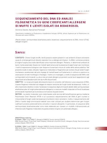 Testo completo pdf - Prevenzione Oggi - Ispesl