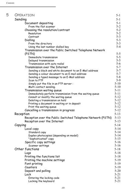 contents - Utax