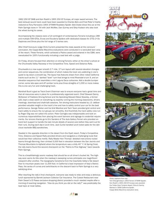 Volume 19 Issue 4 - October-December 2012 - Ferrari Club of ...