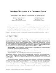 Knowledge Management in an E-commerce System