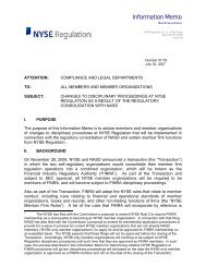 NYSE Information Memo 07-79 - CE Council