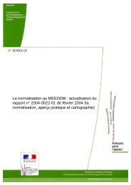 La normalisation au MEEDDM : actualisation du rapport nÂ° 2004 ...