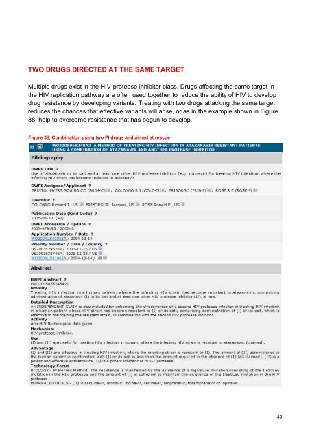 PDF, Patent Landscape Report on Atazanavir - WIPO