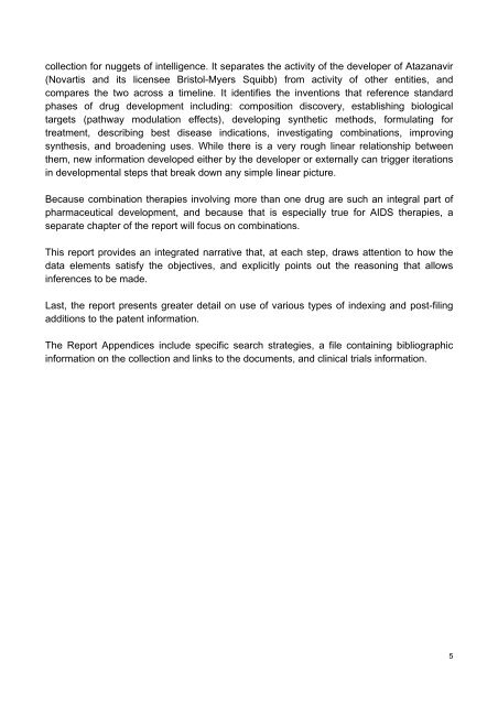 PDF, Patent Landscape Report on Atazanavir - WIPO