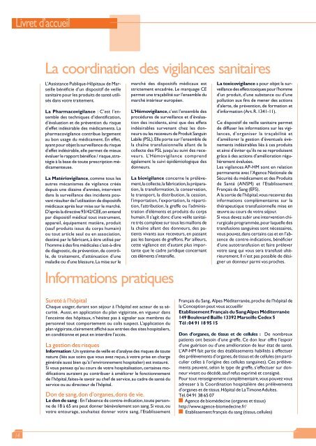 Livret d'accueil du patient Ã  l'AP-HM (document pdf) - CHU Marseille