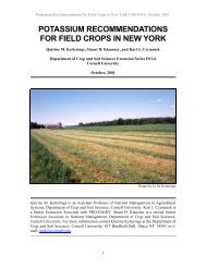 potassium recommendations for field crops in new york - Cornell ...