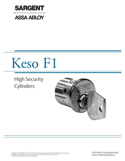 Keso F1 - Sargent Locks