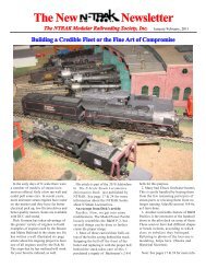 The New Newsletter - NTRAK Modular Railroading Society, Inc.