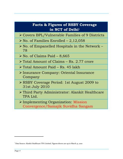 Rashtriya Swasthya Bima Yojna: 2010 Guidebook - Health Systems ...