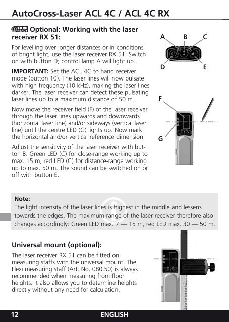 AutoCross-Laser ACL 4C / ACL 4C RX - Spot-on.net