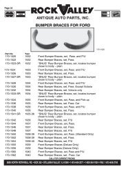 Bumper braces for ford - Rock Valley Antique Auto Parts, Inc.