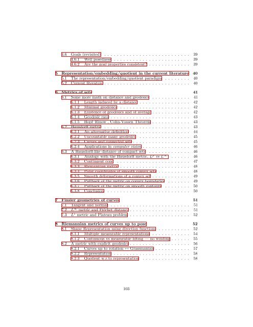 Metrics of curves in shape optimization and analysis - Andrea Carlo ...