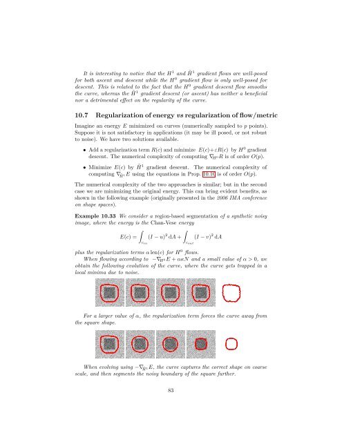 Metrics of curves in shape optimization and analysis - Andrea Carlo ...